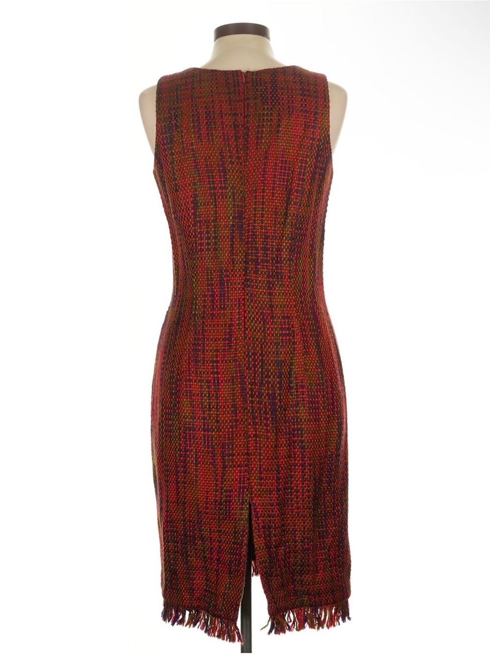 Woven Red Multi-Spring Shift Dress - Picture 2 of 5